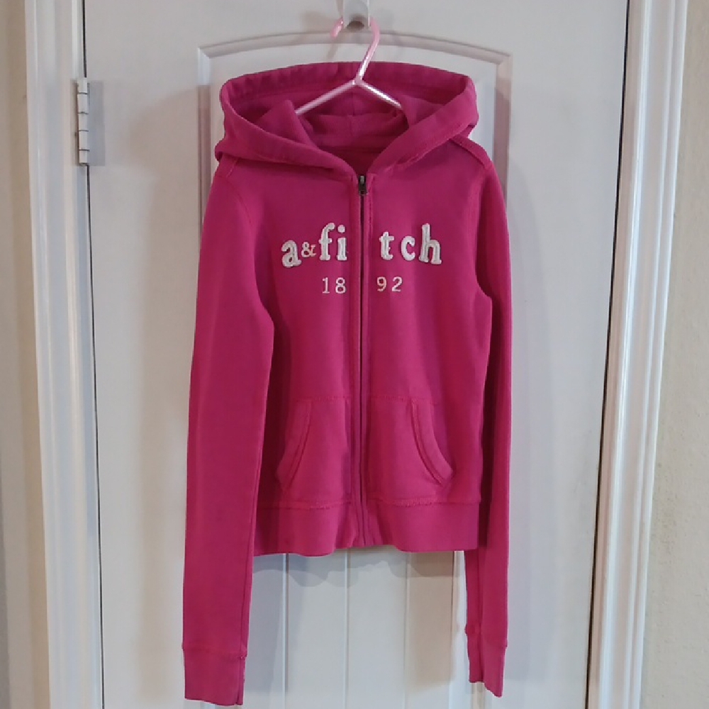 Abercrombie Kids Pink Zip Hoodie